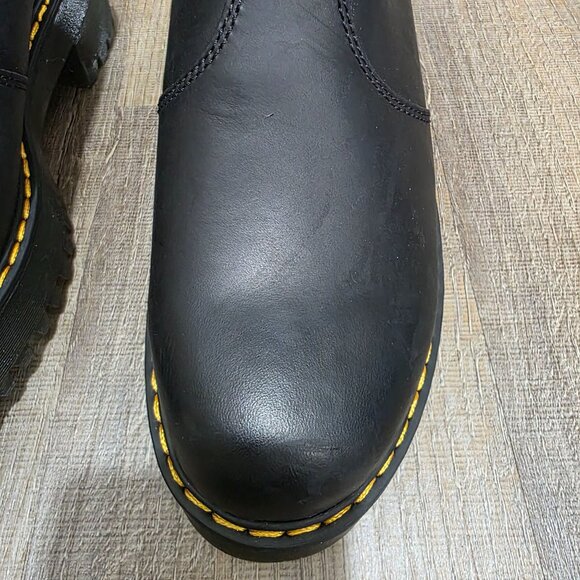 Dr. Martens Rometty Black Leather Platform Chelsea Boots Women’s 6LUS / Men’s 5 - Picture 5 of 12